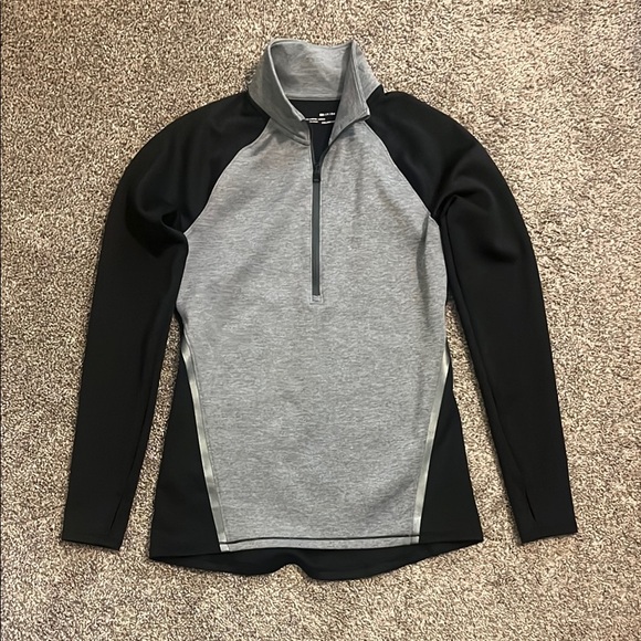 Under Armour Sweaters - Under Armour Gray and Black Quarter-Zip Pullover
